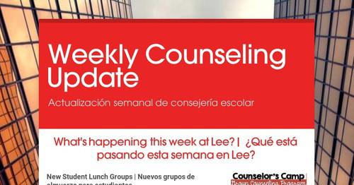 Weekly Counseling Update