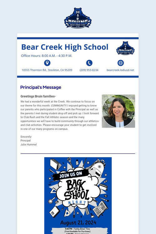 08/11/2024 BCHS Weekly Newsletter