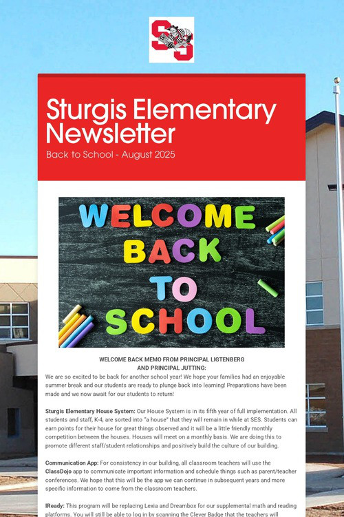Sturgis Elementary Newsletter