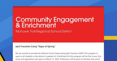 Community Engagement & Enrichment