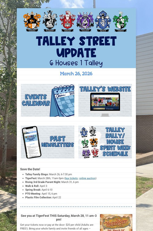 Talley Street Update