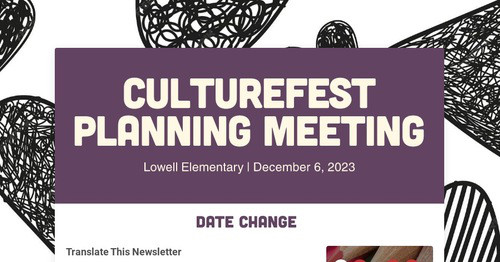 CultureFest Planning Meeting