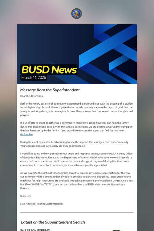BUSD News