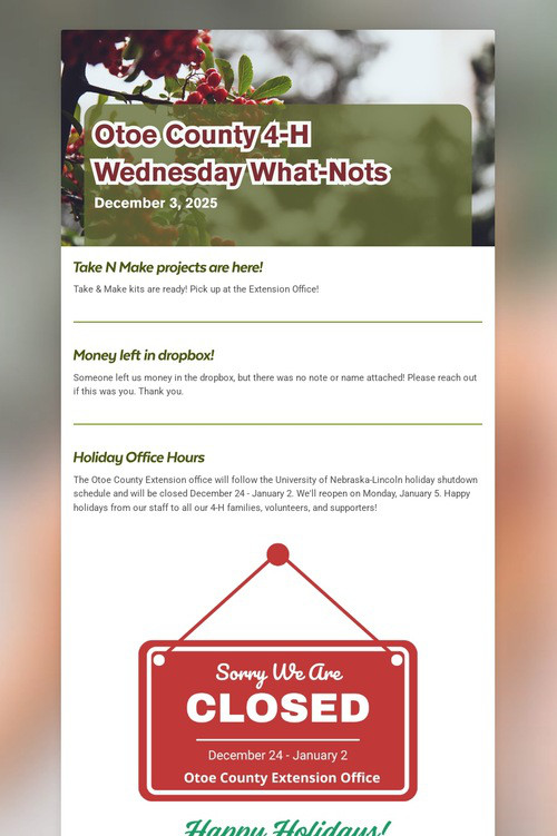 Wednesday What-Nots 12/3