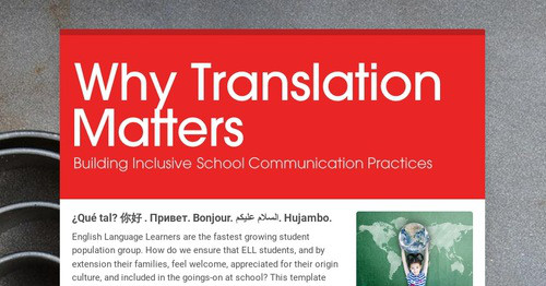 Why Translation Matters
