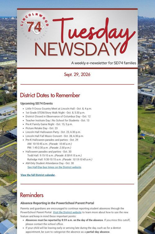 Tuesday Newsday