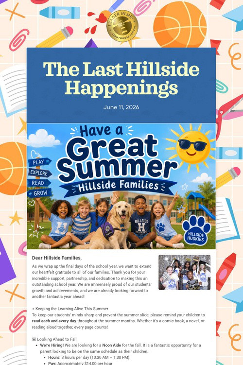 The Last Hillside Happenings