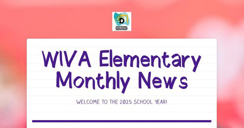 WIVA Elementary Monthly News