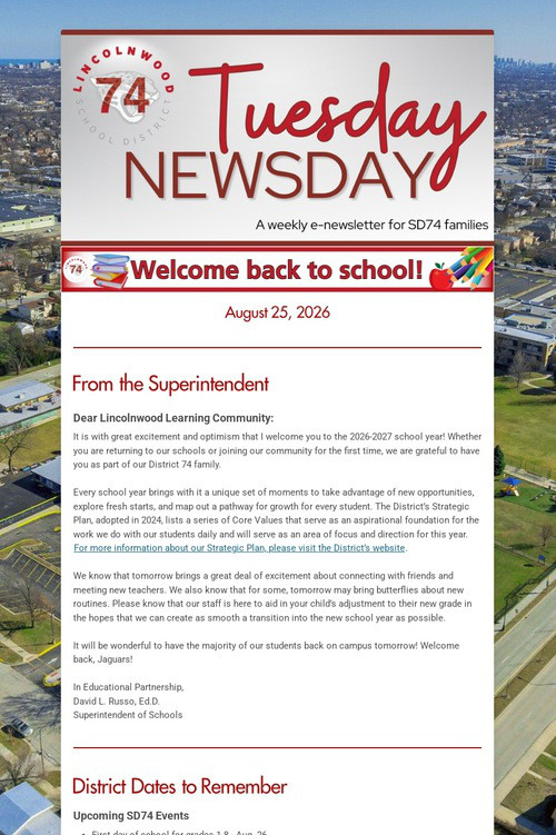 Tuesday Newsday