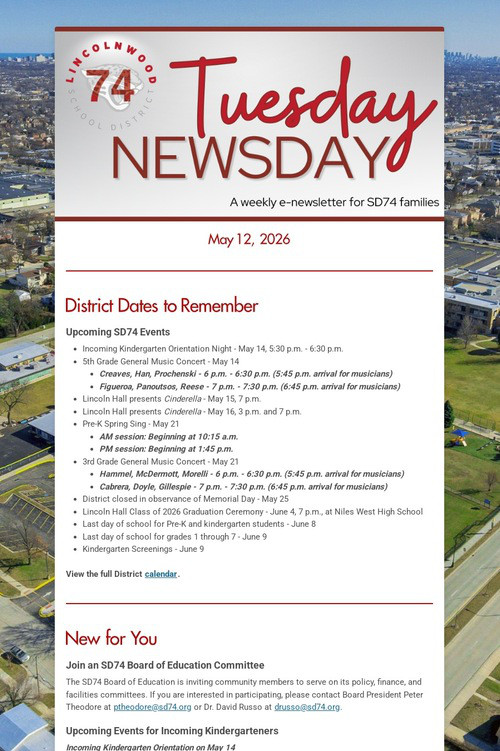 Tuesday Newsday