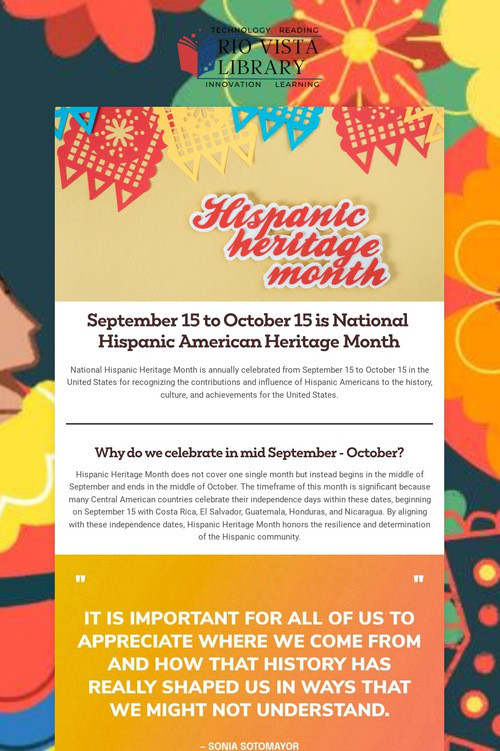 Hispanic Heritage Month