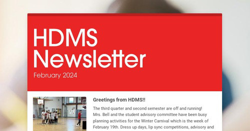 HDMS Newsletter