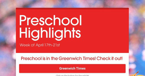Preschool Highlights