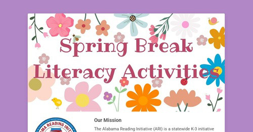 Spring Literacy Activities