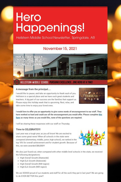 Hero Happenings!