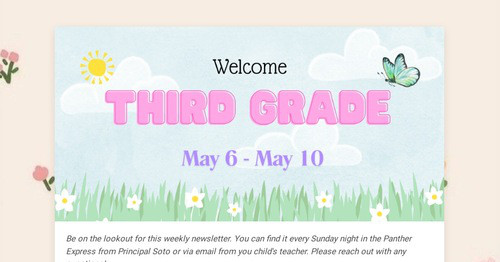 Third Grade Weekly Updates