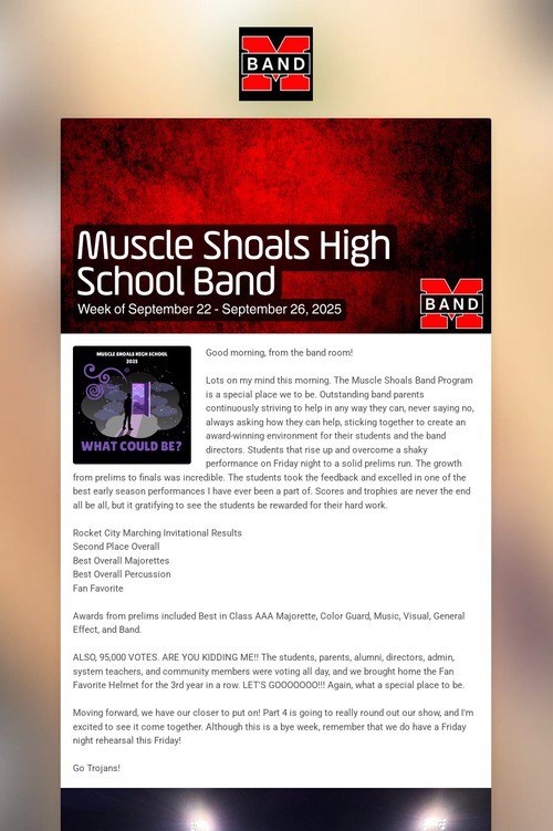 Muscle Shoals High School Band