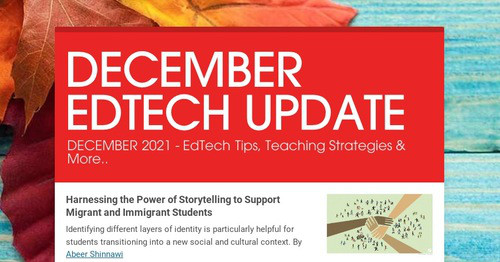 DECEMBER EDTECH UPDATE