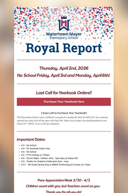Royal Report