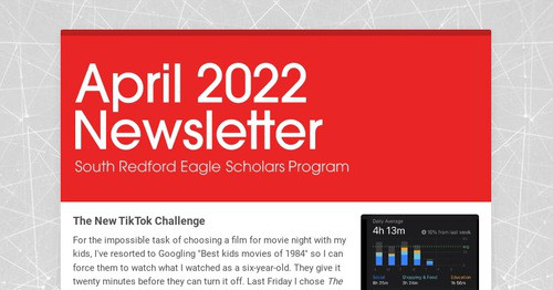 April 2022 Newsletter
