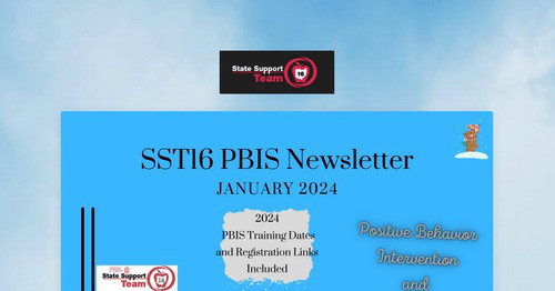 SST16 PBIS Newsletter