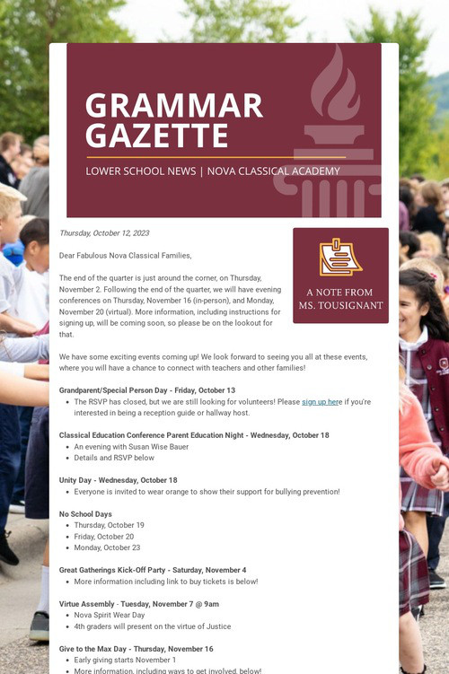 GRAMMAR GAZETTE