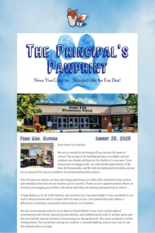 The Principal's Pawprint