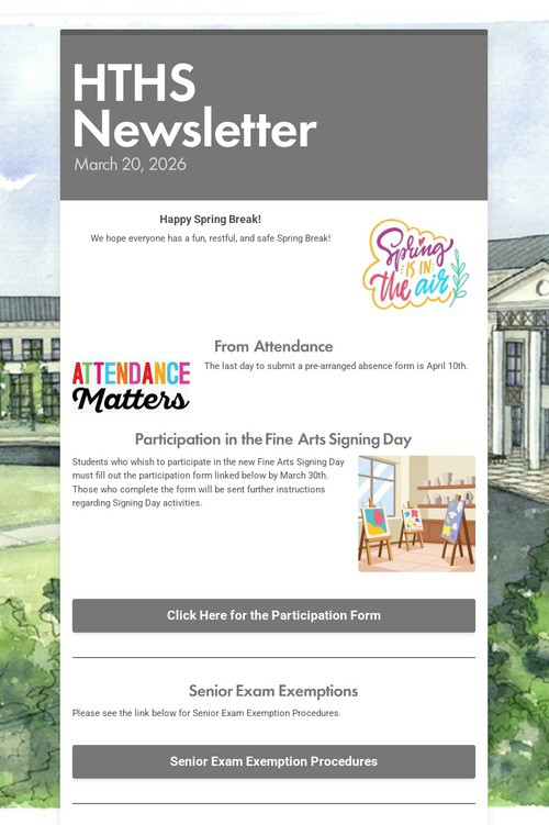 HTHS Newsletter