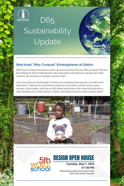 D65 Sustainability Update: May