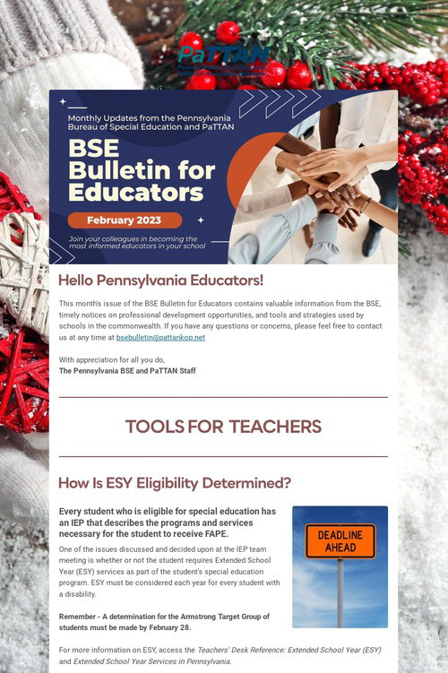 BSE Bulletin for Educators