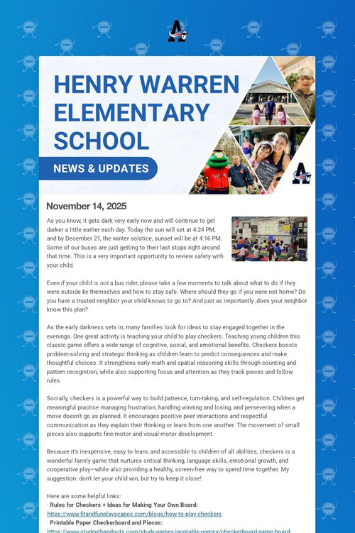Warren School Weekly Update