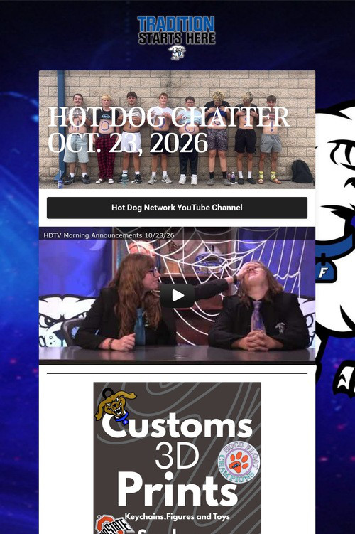HOT DOG CHATTER OCT. 23, 2026