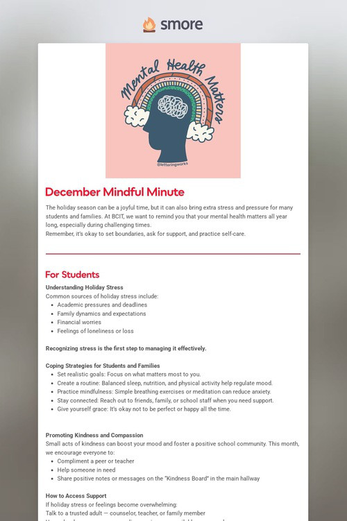The Mindful Minute
