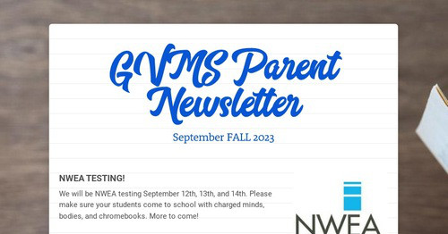 GVMS Parent Newsletter