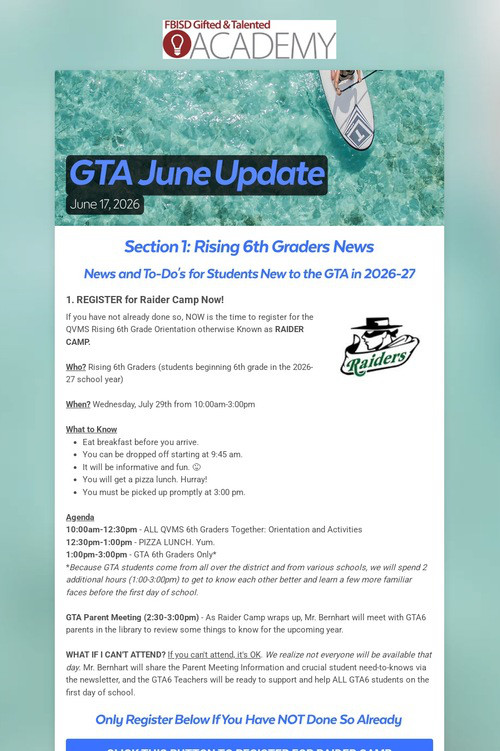 GTA June Update