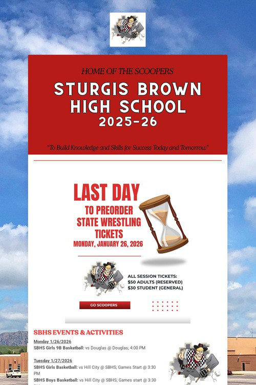 STURGIS BROWN HIGH SCHOOL