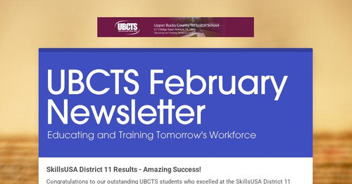 UBCTS February Newsletter