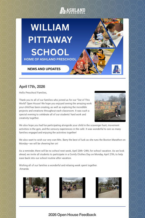 Ashland Preschool Update