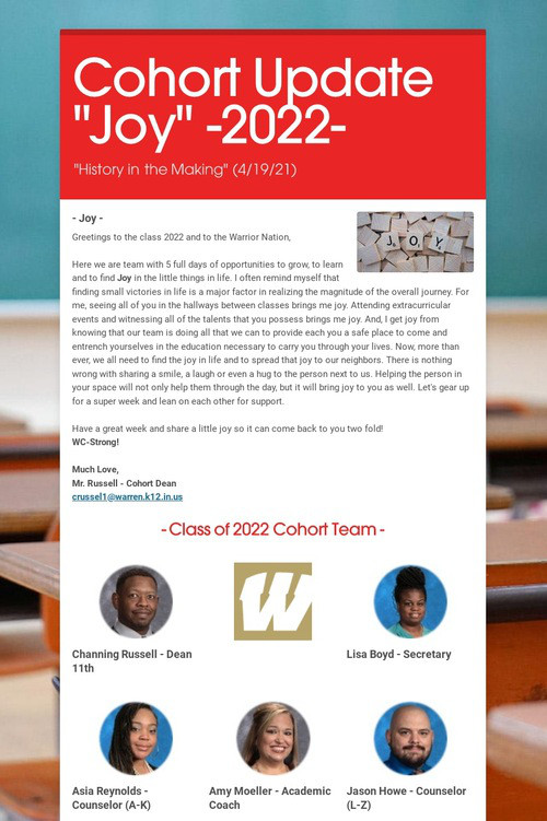 Cohort Update "Joy" -2022-