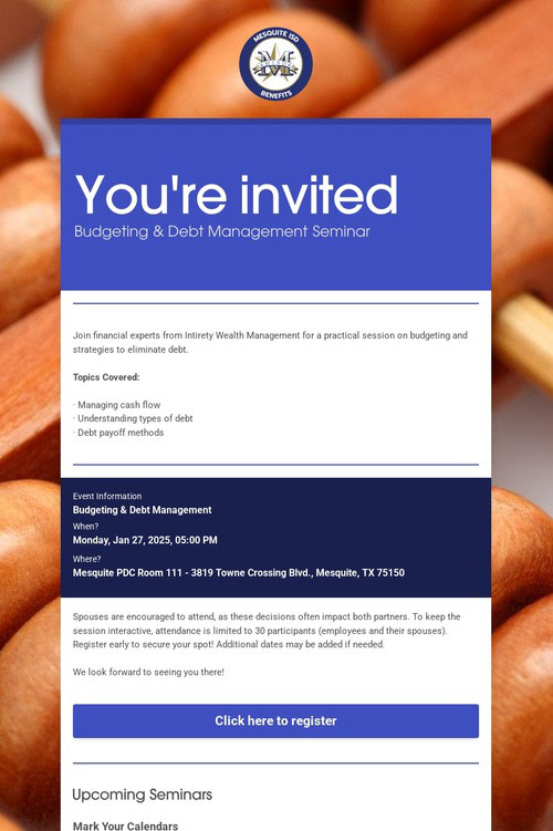 You're invited