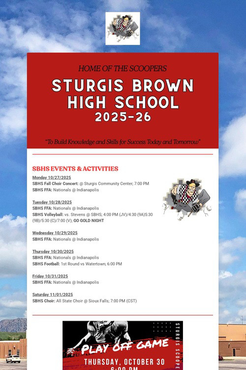 STURGIS BROWN HIGH SCHOOL