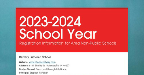 2023-2024 School Year