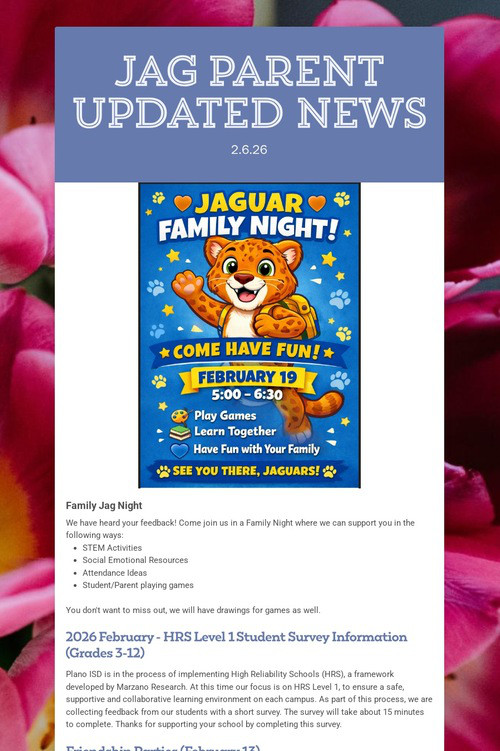 Jag Parent Updated News