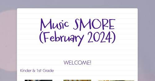 Music SMORE (February 2024)