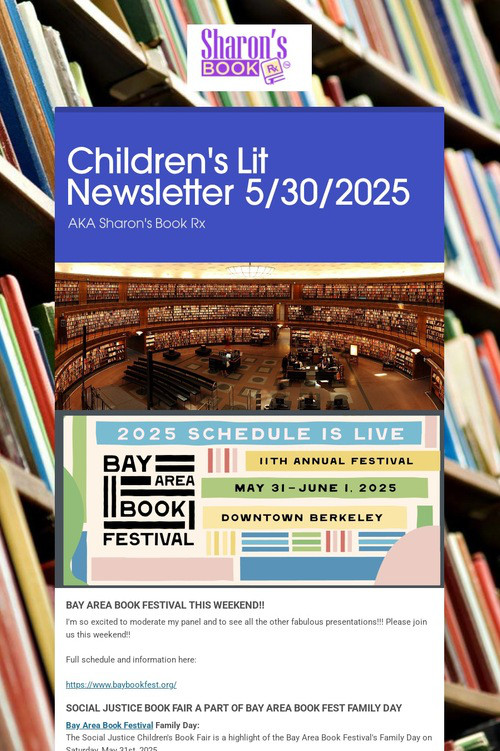 Children's Lit Newsletter 5/30/2025