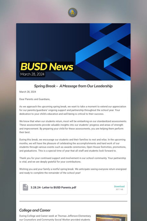 BUSD News