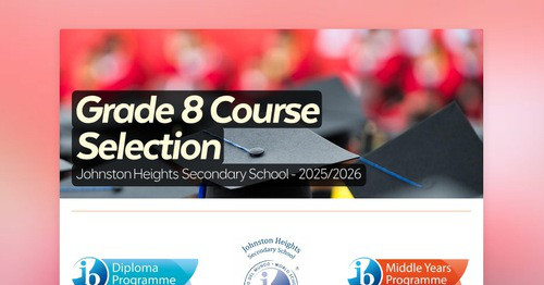 Grade 8 Course Selection