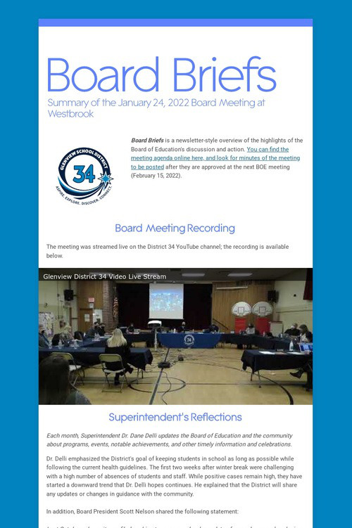 Board Briefs