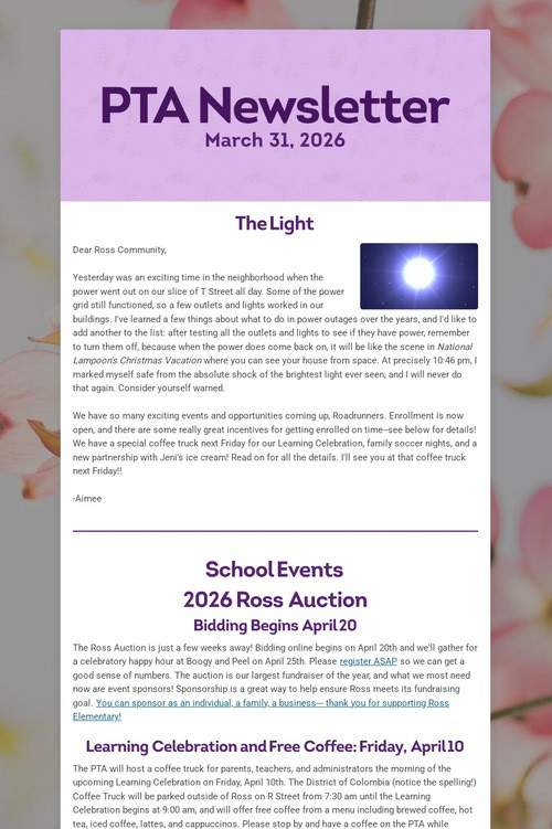 PTA Newsletter