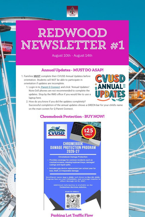 Redwood Newsletter #1
